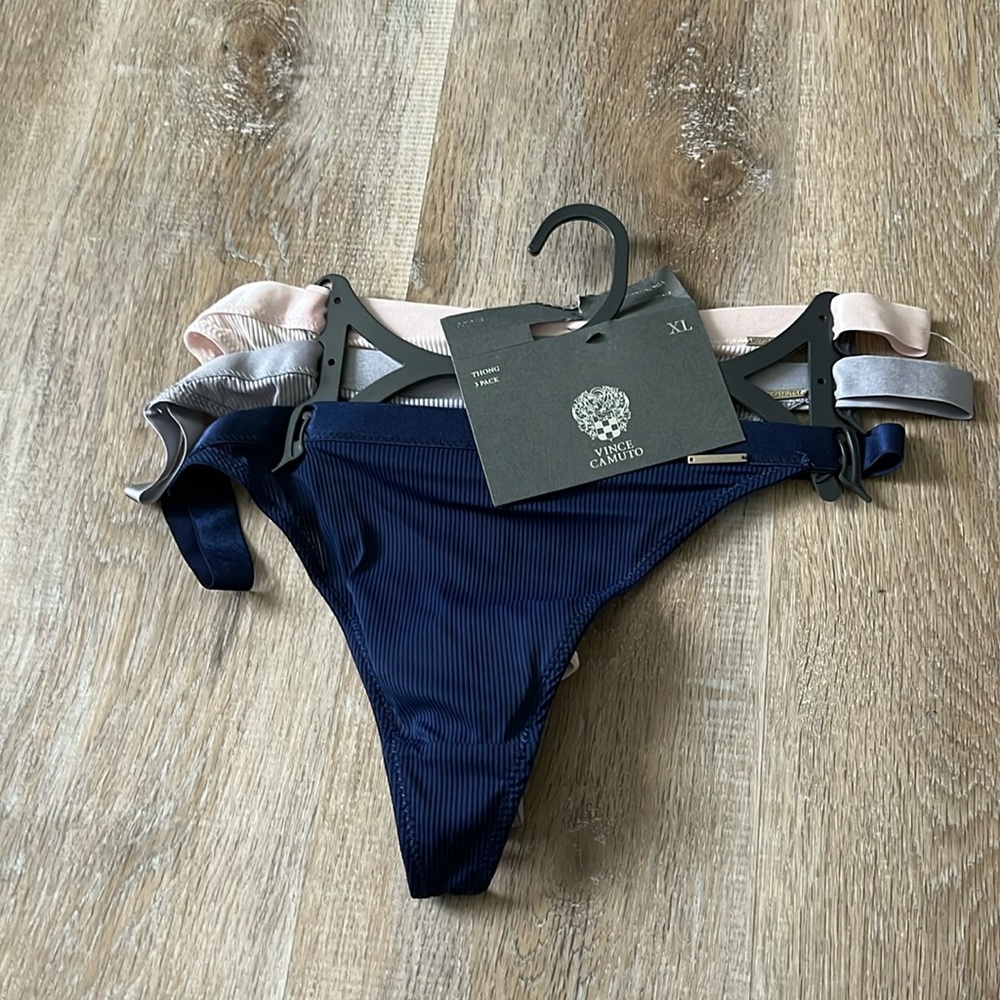 NWT - Vince Camuto 3 pack thong undies size XL